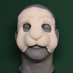 Rabbit Face hot foam latex prosthetic