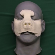 Bear Nose hot foam latex prosthetic.
