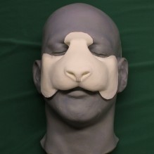 Panda Nose hot foam latex prosthetic.