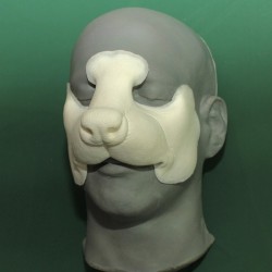 Skunk Nose hot foam latex prosthetic
