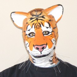 Large Wild Cat Muzzle foam latex prosthetic, finished as a mask.
