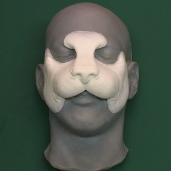 Housecat Nose hot foam latex prosthetic