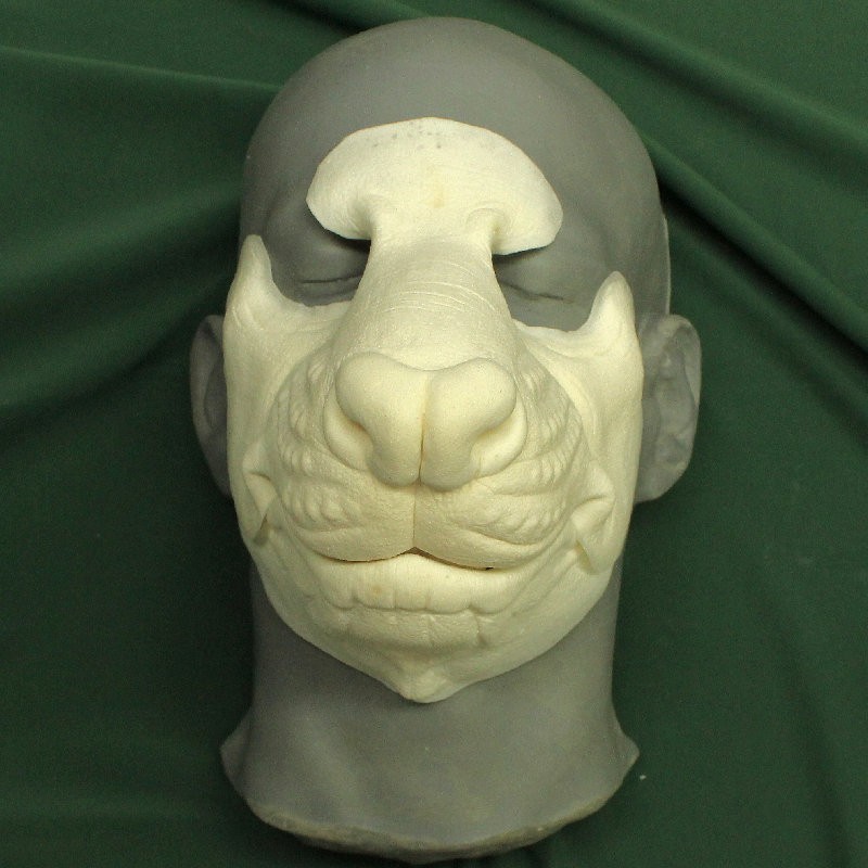 Large Rat Muzzle hot foam latex prosthetic.