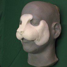 Housecat Nose hot foam latex prosthetic
