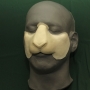 Foam Latex Sheep / Goat Nose prosthetic placed on a plastic human face cast Foam Latex Sheep / Goat Nose prosthetic placed on a plastic human face cast