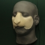 Foam Latex Sheep / Goat Nose prosthetic placed on a plastic human face cast Foam Latex Sheep / Goat Nose prosthetic placed on a plastic human face cast